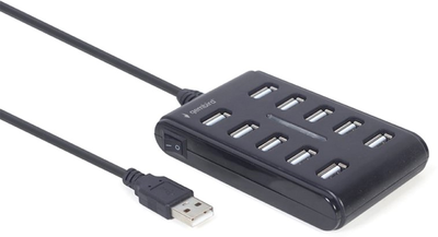USB-хаб на 10 портів USB 2.0 Gembird UHB-U2P10P-01