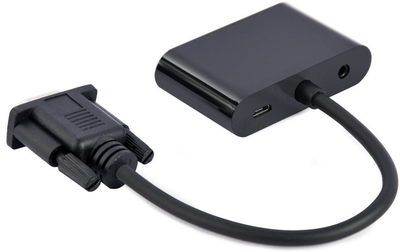 Адаптер-перехідник Cablexpert VGA на HDMI/VGA+Аудіо 3.5 (A-VGA-HDMI-02)