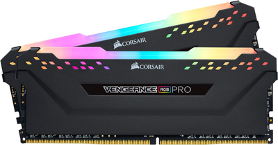 Оперативна пам'ять Corsair DDR4-3600 16384MB PC4-28800 (Kit of 2x8192) Vengeance RGB Pro SL Black (CMH16GX4M2D3600C18)