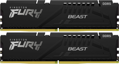 RAM Kingston Fury DDR5-5200 32768MB PC5-41600 (zestaw 2x16384) Beast Black (KF552C40BBK2-32)