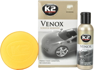 Поліроль для кузова K2 G0501 з губкою VENOX молочко 180 мл (K20205)