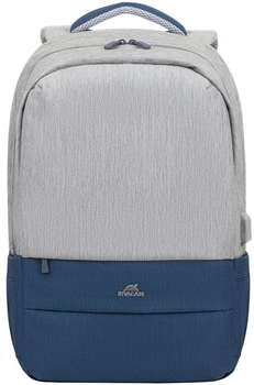 Рюкзак для ноутбука RIVACASE Prater 7567 17.3" Grey/Dark Blue (7567 (Grey/Dark Blue))
