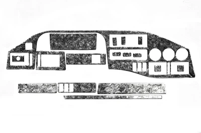Накладки на панель для Mercedes Sprinter W901/902/903/904/905 1995-2000 (Титан)