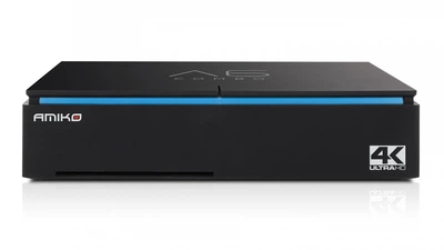 Amiko A6 COMBO PVR 4K Комбинированный Спутниковый ТВ-ресивер (тюнер) DVB-C/T/T2/S/S2 (смарт тв) Android 7.1.