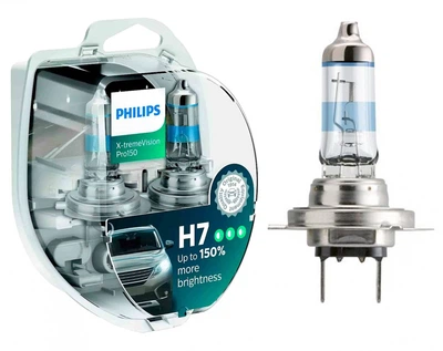 Галогенная автолампа PHILIPS H7 X-tremeVision Pro150 12972XVPS2 +150% (01169)