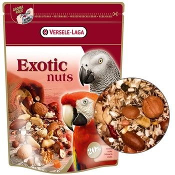 Зернова суміш з цілісним горіхом корм для великих папуг Versele-Laga Prestige Premium Parrots Exotic Nuts Mix 750 г (217825)