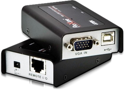 KVM-подовжувач міні ATEN CE100 по кабелю Cat 5 USB (CE100-A7-G)