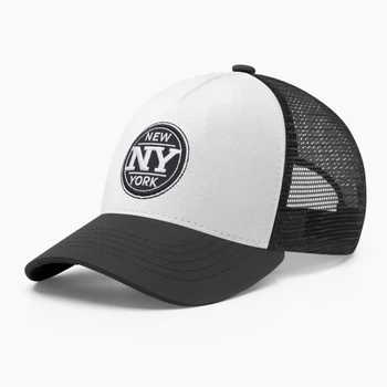 Кепка бейсболка з сіткою тракер INAL Нью Йорк NY New York M / 55-56 Чорний/ Білий 104955
