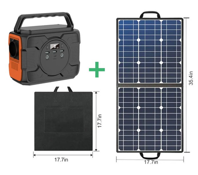 Портативная, переносная электростанция BAOFENG OPS200 48000mAh 200W+ солнечная панель flashfish SP50 50W 