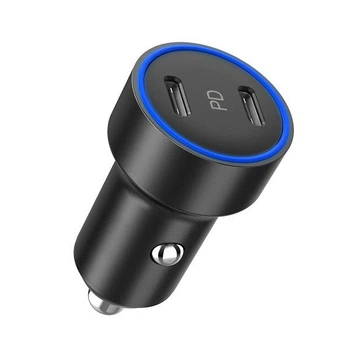 Автомобильное зарядное устройство Choetech С0054BK 2xUSB-C, 40Вт, PD