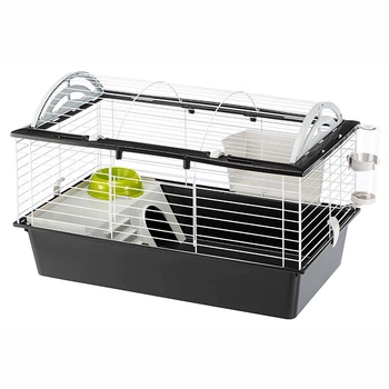 Клетка для морских свинок Ferplast Casita 80 78х48х50 см Черная с домиком (57065170)