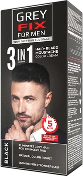 Краска для волос для мужчин GreyFix For Men 3in1 черная 40 мл (3800013554722)