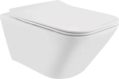 Унитаз подвесной JAQUAR Laguna Rimless LAS-WHT-91953BIUFSM с сиденьем Slim Soft Close дюропласт