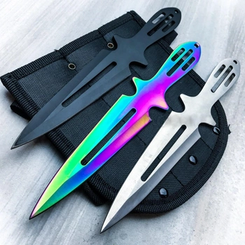 Ножи Метательные (color) 3 цвета комплект 3 в 1