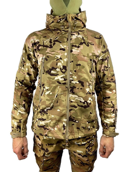 Куртка SoftShell мультикам, демисезонная тактическая куртка, размер XL-XXL