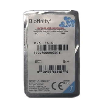 Контактні лінзи CooperVision Biofinity -3.00 1 шт.