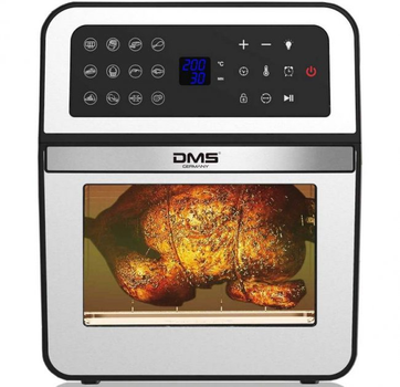 Мультипіч DMS HF-12S 12 л аерофритюрниця аерогриль 1800 Вт Сенсорне керування Антипригарне покриття 9 програм