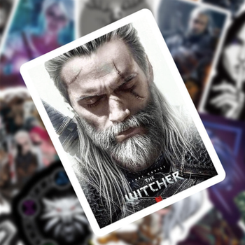 Наклейки стикеры Ведьмак The&nbsp;Witcher EZEI водостойкие 50 шт.