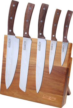 Набор кухонных ножей Heinner Damascus Style с фиксированным лезвием 6 шт (HR-EVI-6DSC)