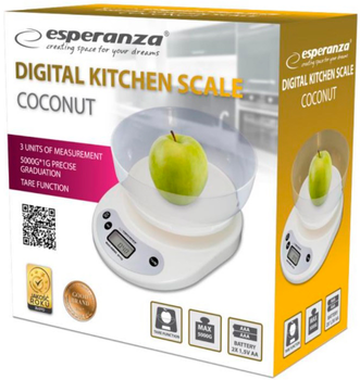 Ваги кухонні Esperanza Scales EKS007