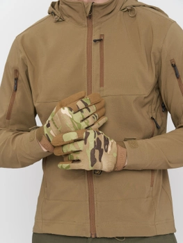 Тактические военные перчатки UAD ARES полнопалые сенсорные Мультикамуфляж XL (UAD0023XL)