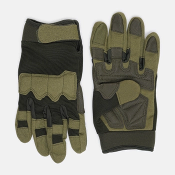 Тактические военные перчатки UAD Prometey полнопалые, сенсорные Олива XL (UAD0019XL)