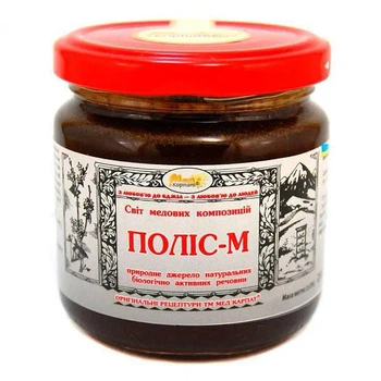 Мед з муміє та пролісом Мед Карпат Поліс-М 240 г