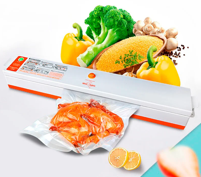 Потужний кухонний вакуумний пакувальник Freshpack Pro ORIGINAL Білий