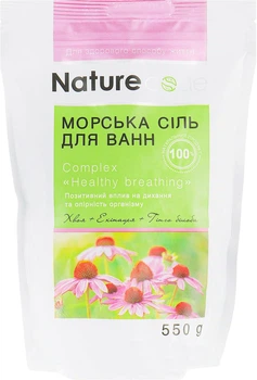 Морская соль для ванн Nature Code Healthy Breathing 550g (891053-800047-2)