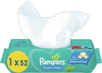 Chusteczki dla niemowląt Pampers Fresh Clean 52 szt. (8001841041360)