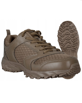 Кроссовки демисезонная обувь Mil-Tec 3D дышащая сетка Койот 42 размер с водостойкого синтетического штучного кожаного покрытия с грязезащитным барьером