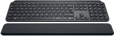 Клавіатура бездротова Logitech MX Keys Plus Advanced Wireless Illuminated Keyboard with Palm Rest Graphite (920-009416)