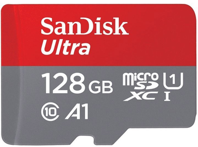 Карта памяти SanDisk microSDXC Ultra 128GB Class 10 UHS-I A1 (SDSQUAB-128G-GN6MN)