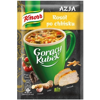 Суп горячая кружка Knorr Азиатская лапша с курицей и перцем, 17 г