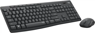 Zestaw bezprzewodowy klawiatura+mysz LOGITECH MK295 Silent Wireless Graphite (920-009800)
