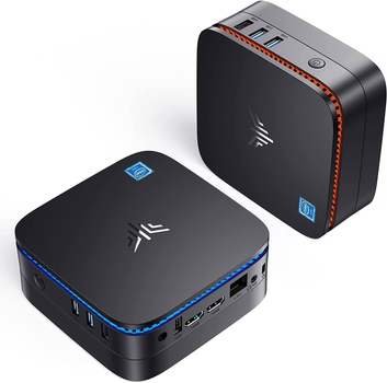 Настольный мини-ПК ACEMAGICIAN Windows 11 Pro, 12 ГБ DDR4 256 ГБ SSD Intel Celeron N5105 (до 2,9 ГГц), 4K UHD, двухдиапазонный Wi-Fi, Gigabit Ethernet, HDMI X 2. Цвет - Черный