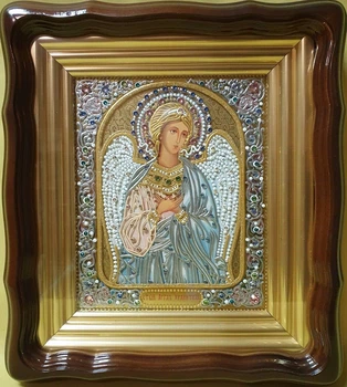 Икона Ангел Хранитель 180х150 киот Сваровски