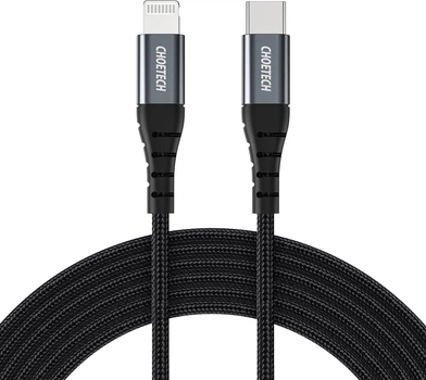 Кабель CHOETECH MFI, USB 2.0 (IP0041-BK)