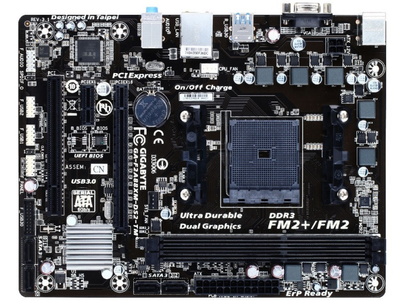 Материнская плата Gigabyte GA-F2A88XM-DS2-TM (sFM2/FM2+, AMD A88x, PCI-Ex16) OEM Refurbished
