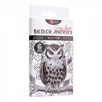 Набор маркеров Santi sketch Gray tones 6 шт (390544)