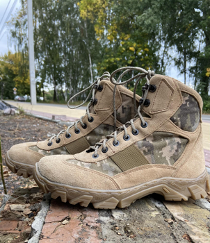 Берцы короткие облегченные, обувь для военных KROK BU01, 38 размер, хаки, 01.38