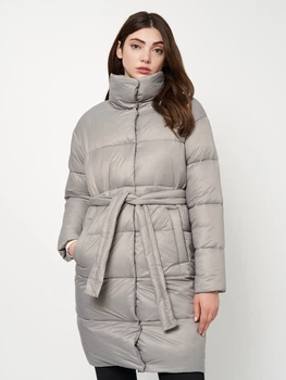Куртка демісезонна подовжена жіноча X-Woyz LS-8931-4 44 Сіра (XW2000002484493)