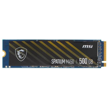 Накопичувач SSD 500GB MSI Spatium M450 M.2 2280 PCIe 4.0 x4 NVMe 3D NAND TLC (S78-440K190-P83)