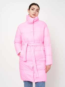 Куртка демісезонна подовжена жіноча X-Woyz LS-8931-15 42 Рожева (XW2000002484561)