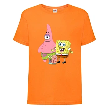 Футболка дитяча Спанч Боб 1 (Sponge Bob) помаранчева 116 см