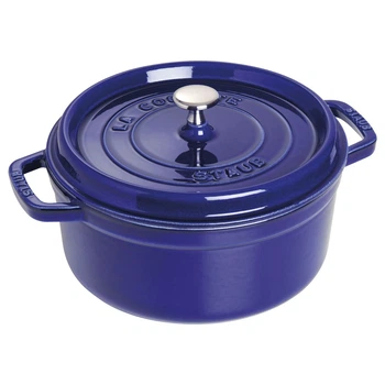 Каструля Staub Cast Iron 5,2 л синя з кришкою (1102691)