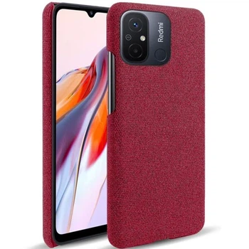 Защитный чехол KSQ Cloth Style для Xiaomi Redmi 12C - Red
