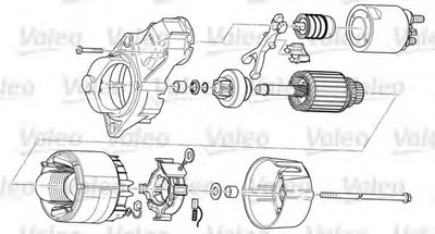Стартер оригінал Valeo 12V 2.2kw 10 зубів для Nissan Opel Renault 2.0DCi OE TS22E5, CS1415 Valeo (TS22E5)
