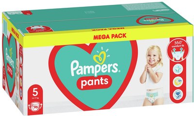 Підгузки-трусики Pampers Pants MB Розмір 5 (12-17 кг) 96 шт (8006540069509)