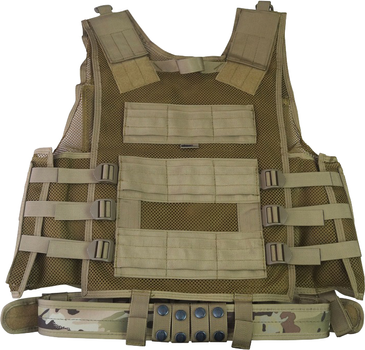 Жилет розгрузка Kombat UK Cross-draw Tactical Vest Мультикам (kb-cdtv-btp)